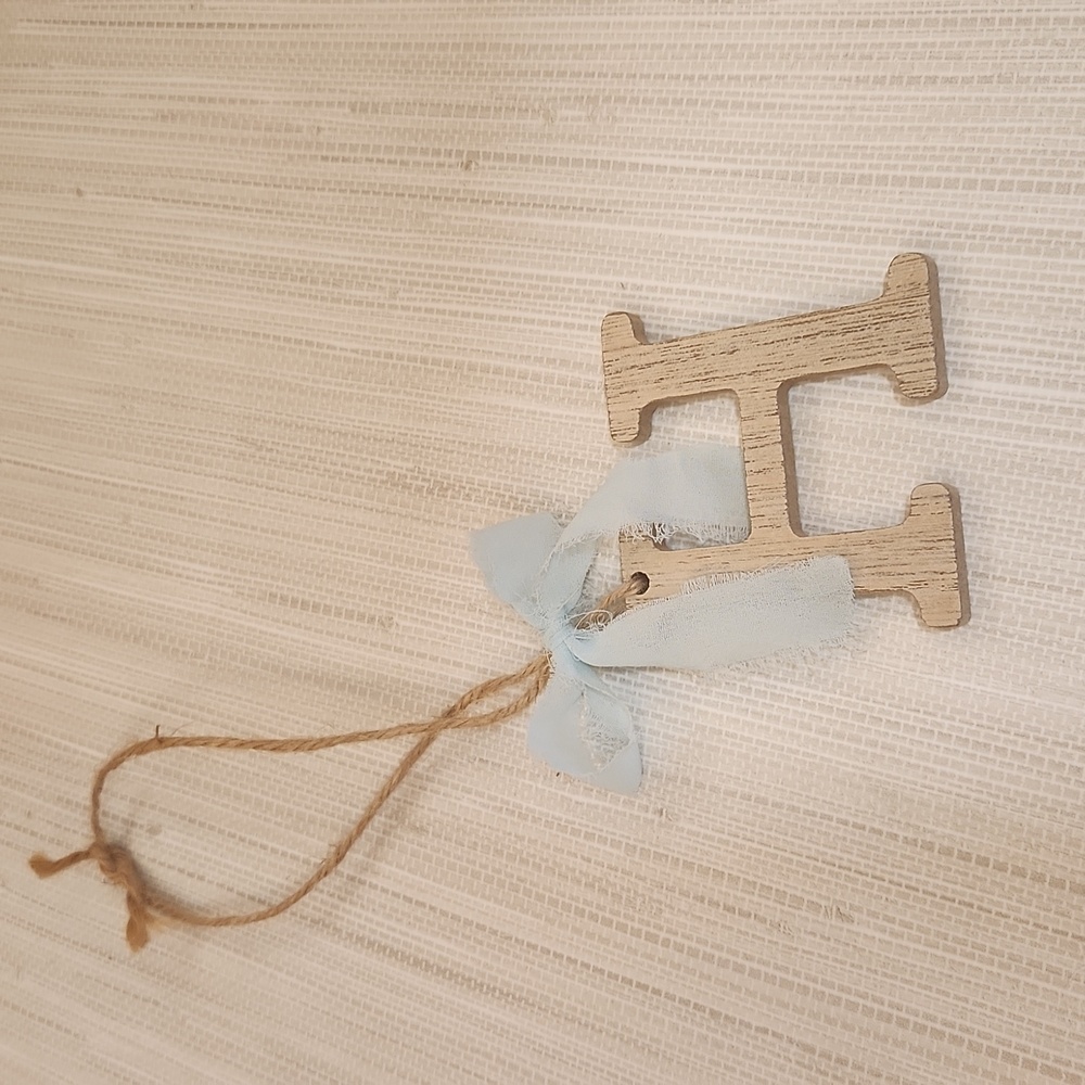 Handmade Letter H Ornament